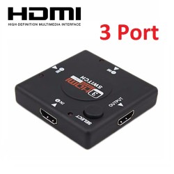 HDMI Switch 3 port με κουμπιά επιλογής εξόδου